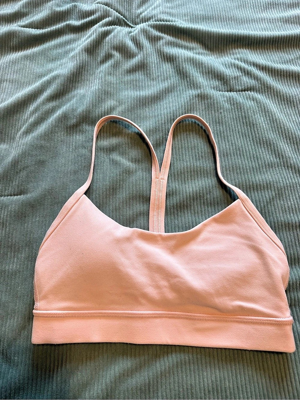 lululemon Flow Y Pink Sports Bra Size 2